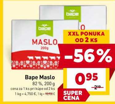 Bape Maslo 82%, 200 g