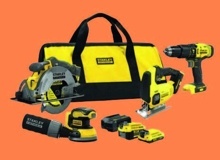 STANLEY FATMAX AKU KOMBINOVANÁ SADA ELEKTRICKÉHO NÁRADIA 18V V20 SFMCK412MDS-QW + 4,0 AH BATÉRIA ZDARMA