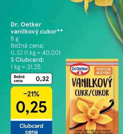 Dr. Oetker vanilkový cukor 8 g 