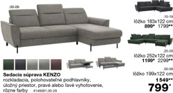 Sedacia súprava KENZO