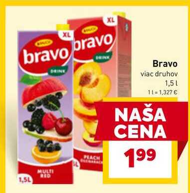 Bravo viac druhov 1,5l