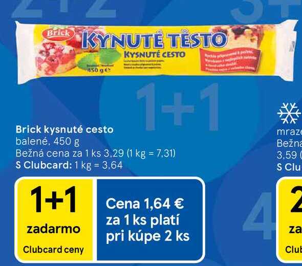 Brick kysnuté cesto balené, 450 g