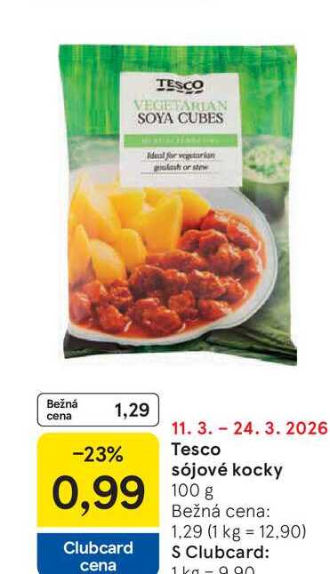 Tesco sójové kocky 100g