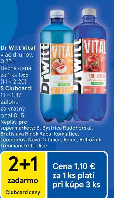 Dr Witt Vital viac druhov, 0,75l