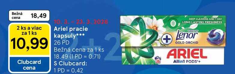 Ariel pracie kapsuly 26 PD 