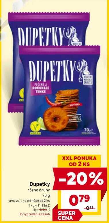 Dupetky rôzne druhy 70 g 