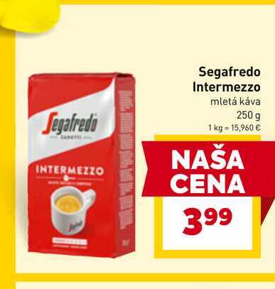 Segafredo Intermezzo mletá káva 250 g v akcii