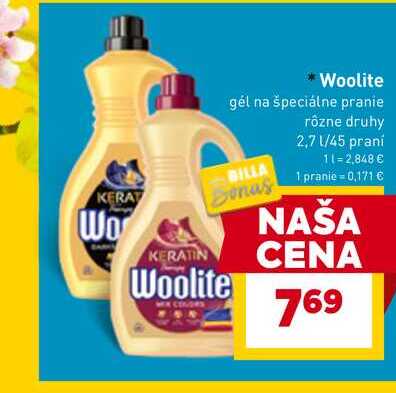 Woolite gél na špeciálne pranie 2,7 l/45 praní 