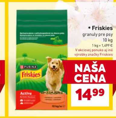 Friskies granuly pre psy 10 kg 