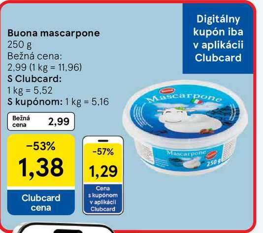 Buona mascarpone 250 g