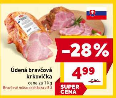 Údená bravčová krkovička cena za 1 kg 