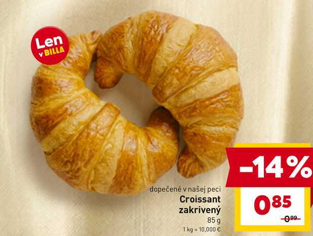 Croissant zakrivený 85 g 