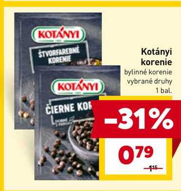 Kotányi korenie 1 bal.