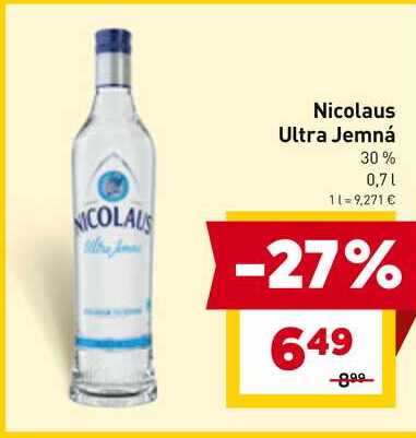 Nicolaus Ultra Jemná 30% 0,7L 