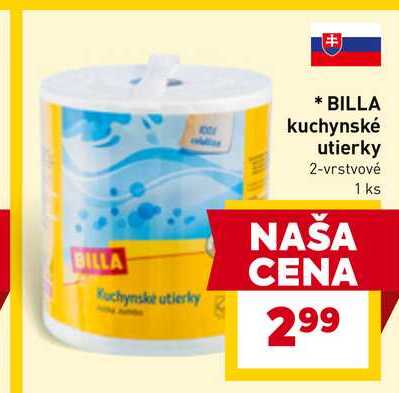 BILLA kuchynské utierky 2-vrstvové 