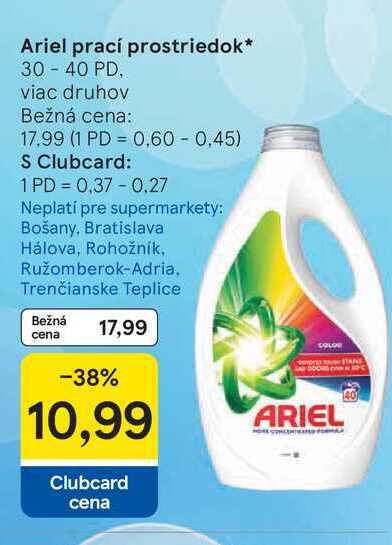 Ariel prací prostriedok 30-40 PD