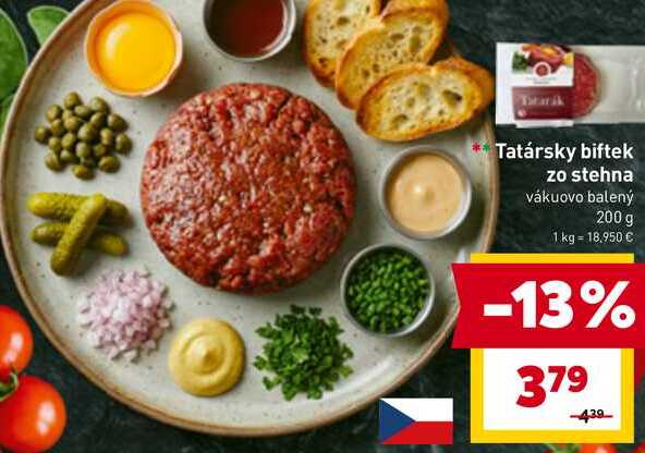 Tatársky biftek zo stehna vákuovo balený 200 g 