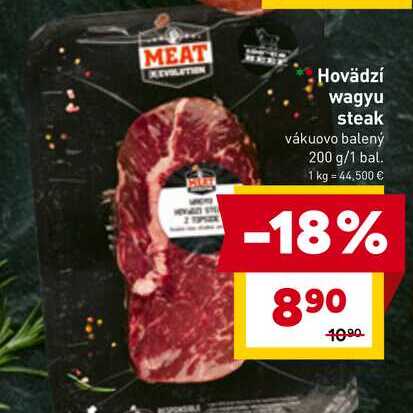 Hovädzí wagyu steak vákuovo balený 200 g/1 bal.