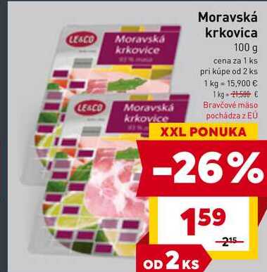 LE & CO Moravská krkovica 100 g