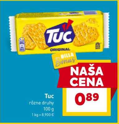 TUC rôzne druhy 100 g