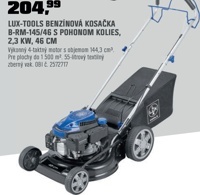 LUX-TOOLS BENZÍNOVÁ KOSAČKA B-RM-145/46 S POHONOM KOLIES, 2,3 KW, 46 CM