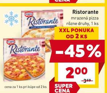 Dr. Oetker Ristorante mrazená pizza rôzne druhy, 1 ks