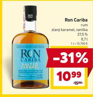 Ron Cariba rum slaný karamel, vanilka 37,5% 0,7l
