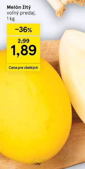 Melón žltý voľný predaj, 1 kg