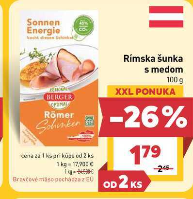 Rímska šunka s medom 100 g 