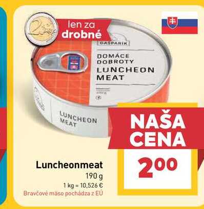 Luncheonmeat 190 g 