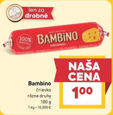 Bambino črievko rôzne druhy 100 g