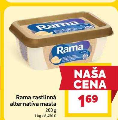 Rama rastlinná alternatíva masla 200 g 