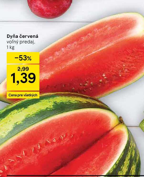 Dyňa červená voľný predaj, 1 kg