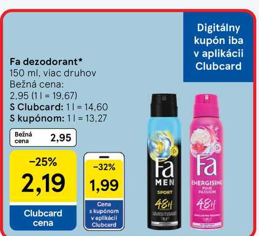 Fa dezodorant 150 ml