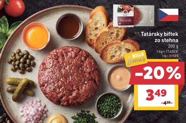 Tatársky biftek zo stehna 200 g