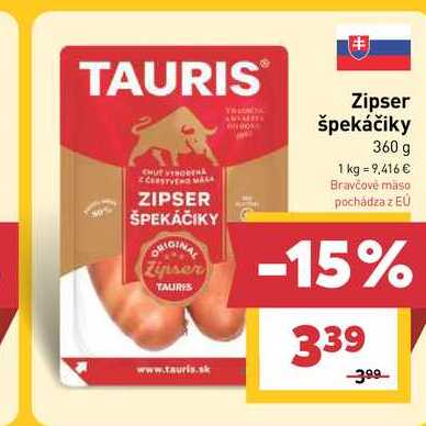 Zipser špekáčiky 360 g