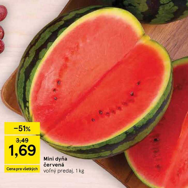 Mini dyňa červená 1 kg 