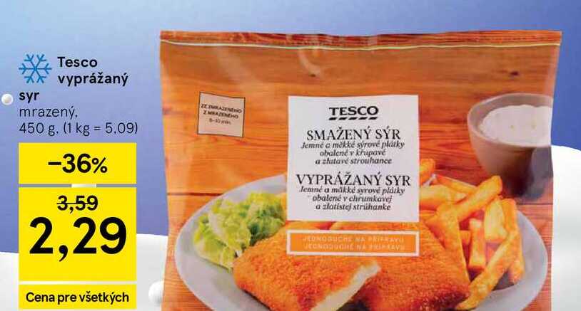 Tesco vyprážaný mrazený, 450 g 