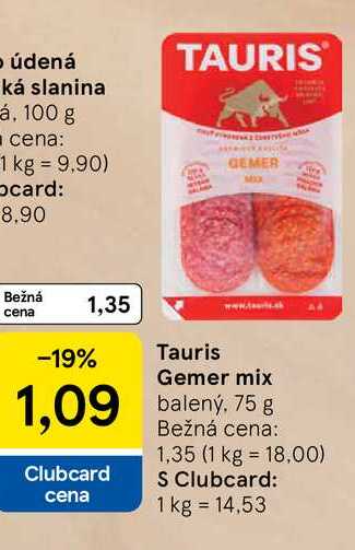 Tauris Gemer mix 75 g