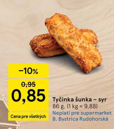 Tyčinka šunka - syr 86 g