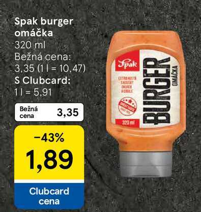 Spak burger omáčka 320 ml