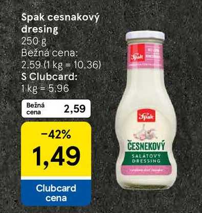 Spak cesnakový dresing 250 g