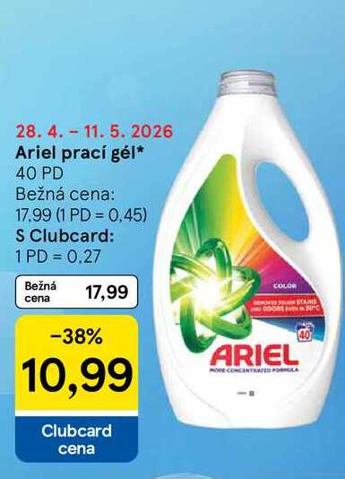 Ariel prací gél 40 PD 