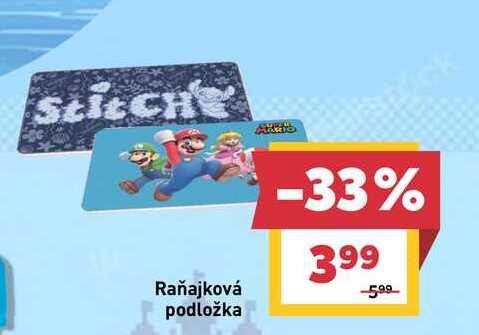 Stitch Raňajková podložka