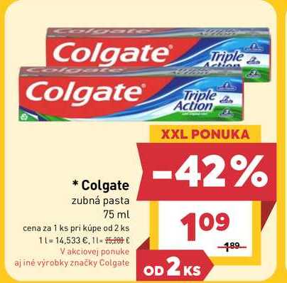 Colgate zubná pasta 75 ml 