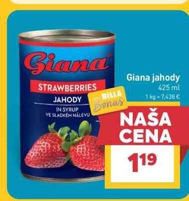 Giana jahody 425 ml 