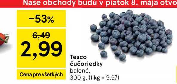 Čučoriedky 300 g