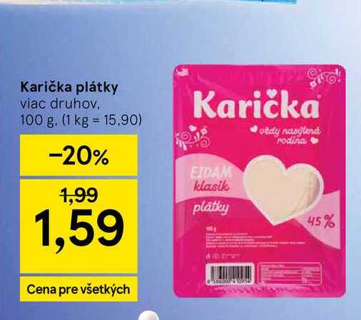 Karička plátky viac druhov, 100 g