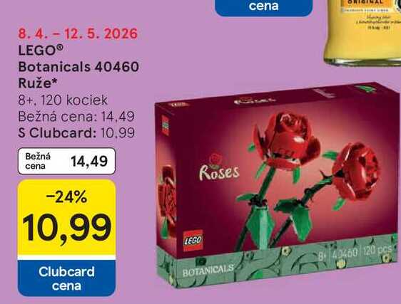 LEGO® Botanicals 40460 Ruže 8+ 120 kociek 