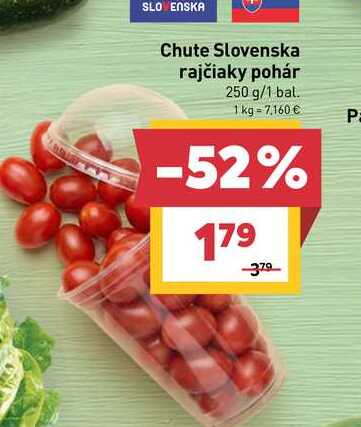 Chute Slovenska rajčiaky pohár 250 g/1 bal. 